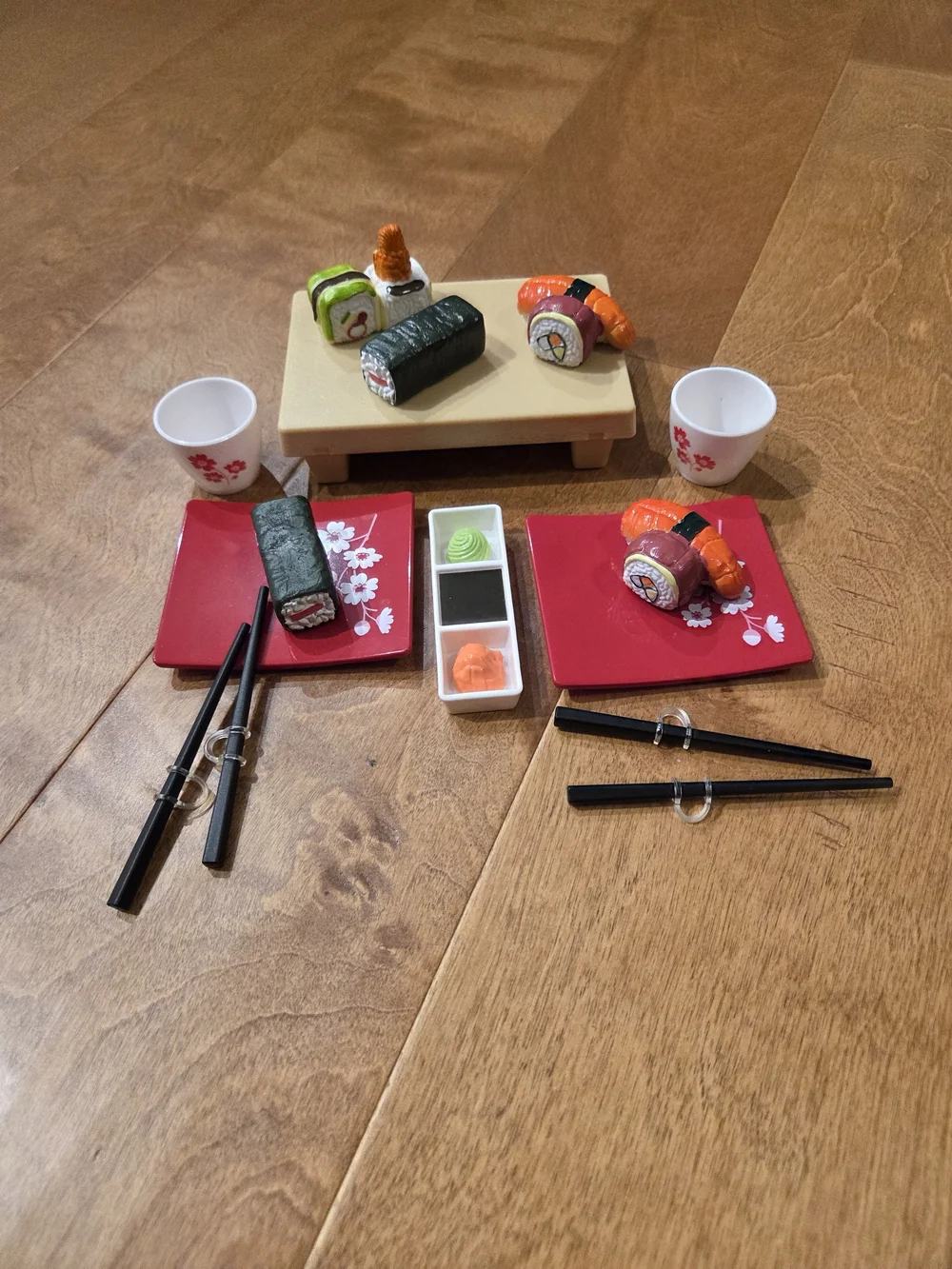 The official American Girl Truly Me Out for Sushi Set. Like New. No Originl Box.